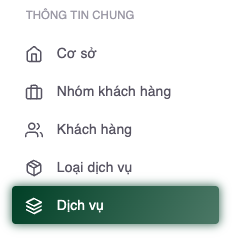 Nút thêm dịch vụ