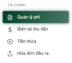 Nút nhập dữ liệu phiếu thu